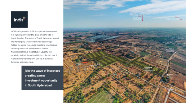  Indis Springdale HMDA Plots on Srisailam Bengaluru Road